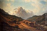 Famous Day Paintings - A Summer Day In The Alps